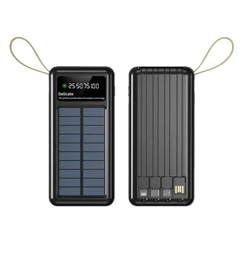 Ηλιακό Power Bank 10000mAh KLGO KP-97 μαύρο