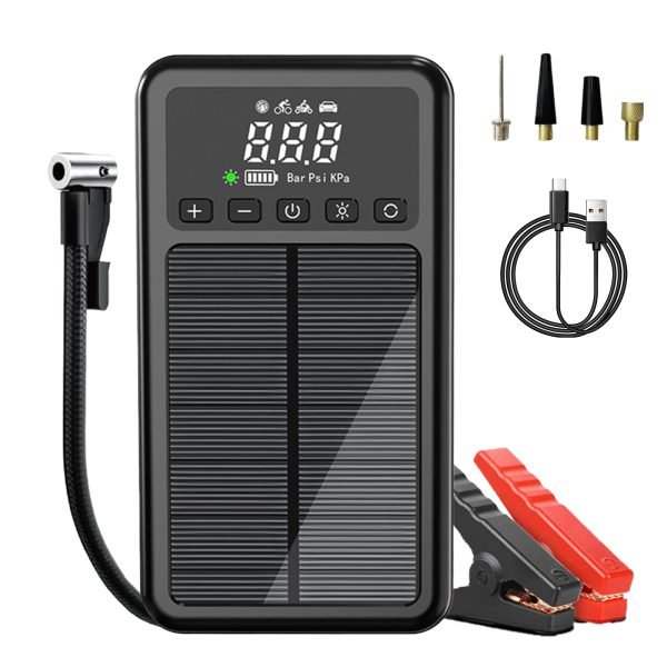 Εκκινητής Αυτοκινήτου Με Ηλιακό Πάνελ, Αεροσυμπιεστή & Power Bank Pervoi CTC-937T