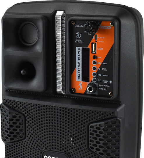 Ηχείο Karaoke με Ενσύρματo Μικρόφωνο και Εφέ Φωτισμού Andowl Q-L022 Μαύρο - Image 3