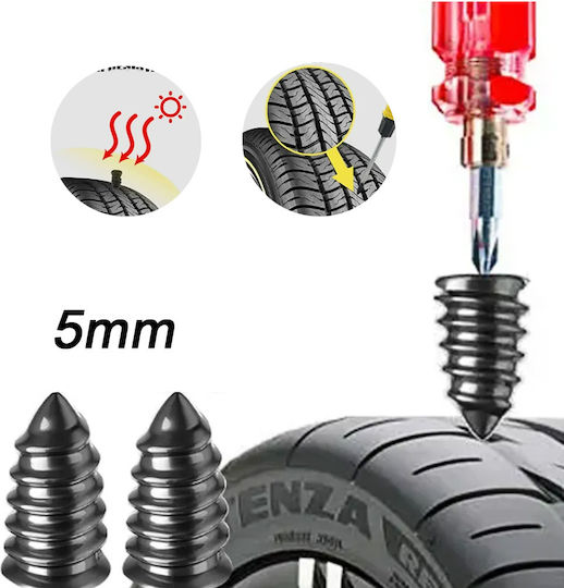 Καρφί Επισκευής Ελαστικών για Αυτοκίνητο, Μοτοσικλέτα, Φορτηγό, Ποδήλατο 1358