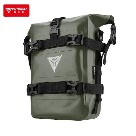 Motowolf MDL0715 Σαμάρι Μοτοσυκλέτας 8lt σε Χακί Χρώμα (1τμχ)