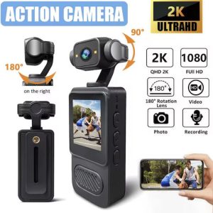 Κάμερα Δράσης 1080P HD Anti shake Με Περιστρεφόμενη Οθόνη 180° Και Wi-Fi DV01