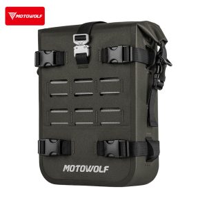 Motowolf Τσαντάκι για Κάγκελα Μοτοσυκλέτας 8lt σε Πράσινο Χρώμα FDMDL0715B