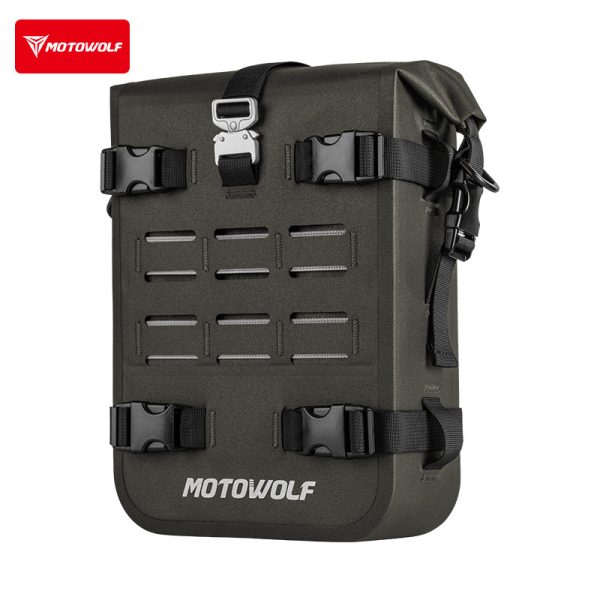 Motowolf Τσαντάκι για Κάγκελα Μοτοσυκλέτας 8lt σε Πράσινο Χρώμα FDMDL0715B