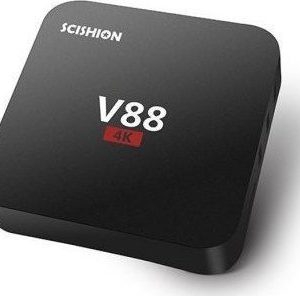TV Box Scishion V88 4K UHD με WiFi USB 2.0 1GB RAM και 8GB Αποθηκευτικό Χώρο με Λειτουργικό Android 5.1